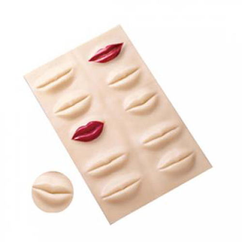 Lip Makeup Practice Pad, Permanent Makeup Practice Materials, 3D rubber practice pad