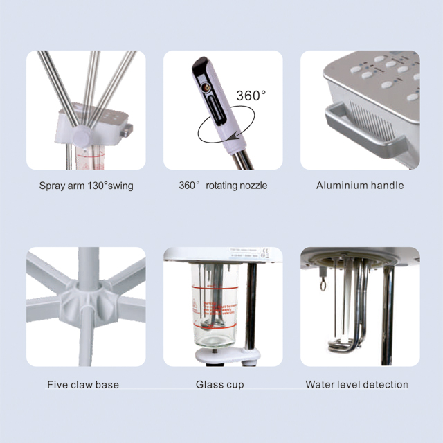 Digital Facial Steamer, Multi-Functional Beauty Equipment
